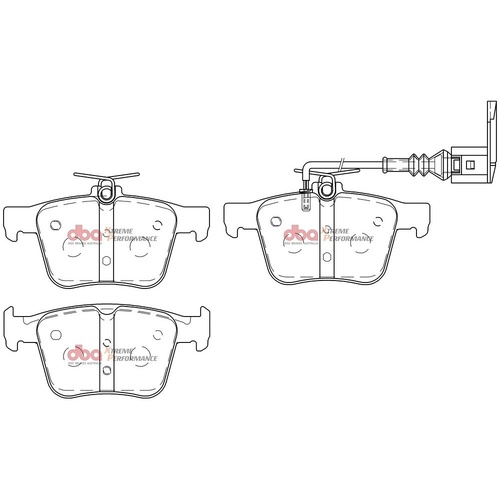 DBA DB15006XP Xtreme Performance Brake Pad Set Rear