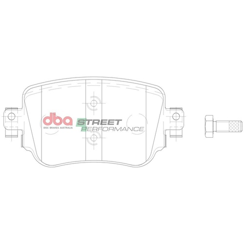 DBA DB15009SP Street Performance Brake Pad Set Rear
