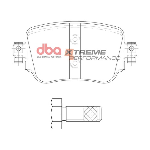 DBA DB15009XP Xtreme Performance Brake Pad Set Rear