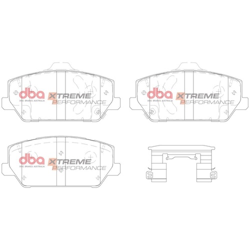 DBA DB15012XP Xtreme Performance Brake Pad Set Front
