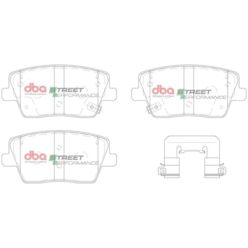 DBA DB15013SP Street Performance Brake Pad Set Rear