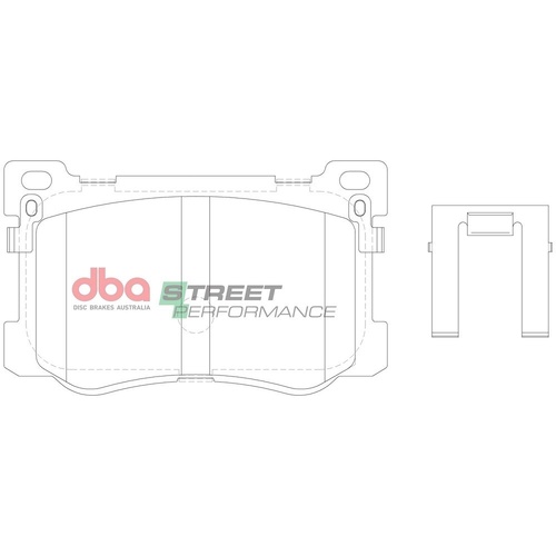 DBA DB15021SP Street Performance Brake Pad Set Front