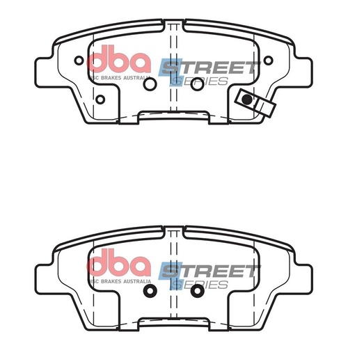 DBA DB15022SS Street Series Brake Pad Set Rear