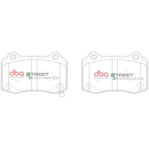 DBA DB15041SP Street Performance Brake Pad Set Rear