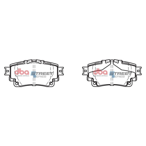 DBA DB15044SS Street Series Brake Pad Set Rear