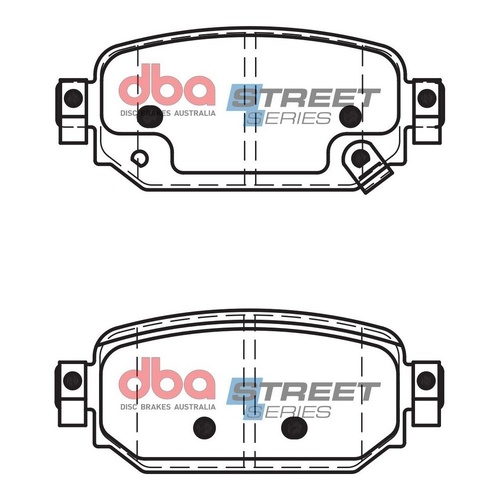 DBA DB15045SS Street Series Brake Pad Set Rear