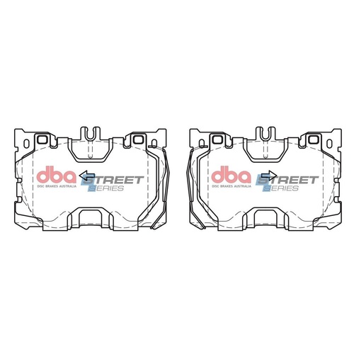 DBA DB15062SS Street Series Brake Pad Set Front