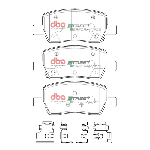 DBA DB15072SP Street Performance Brake Pad Set Rear