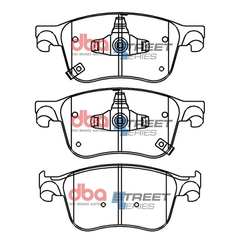 DBA DB15087SS Street Series Brake Pad Set Front