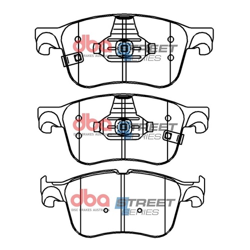 DBA DB15088SS Street Series Brake Pad Set Front