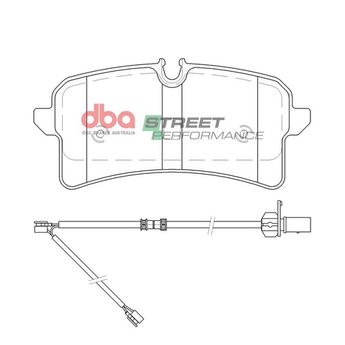 DBA DB15096SP Street Performance Brake Pad Set Rear