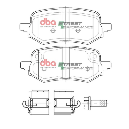 DBA DB15098SP Street Performance Brake Pad Set Rear