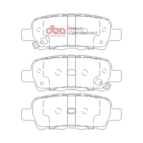 DBA DB1509XP Xtreme Performance Brake Pad Set Rear