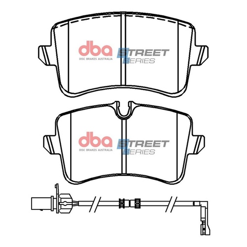 DBA DB15101SS Street Series Brake Pad Set Rear