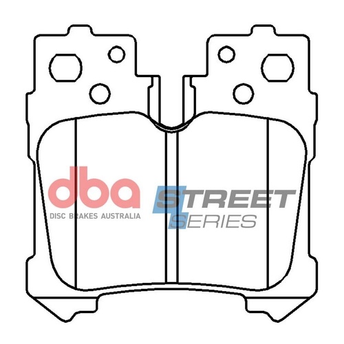 DBA DB15105SS Street Series Brake Pad Set Rear