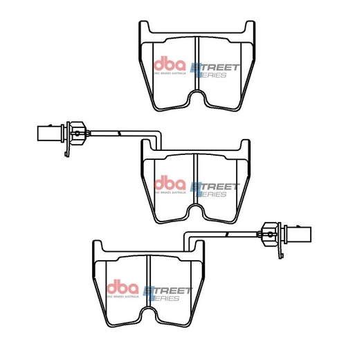 DBA DB15110SS Street Series Brake Pad Set Front