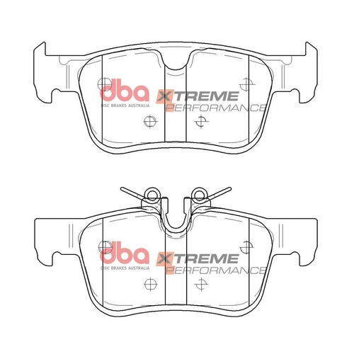 DBA DB15117XP Xtreme Performance Brake Pad Set Rear