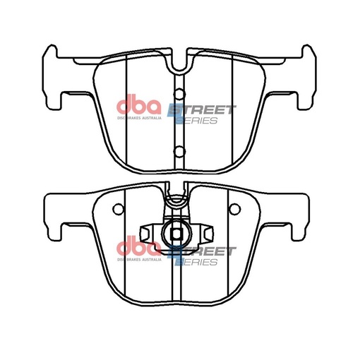 DBA DB15126SS Street Series Brake Pad Set Rear