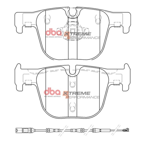 DBA DB15126XP Xtreme Performance Brake Pad Set Rear