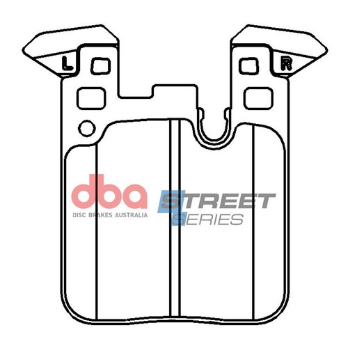 DBA DB15127SS Street Series Brake Pad Set Rear