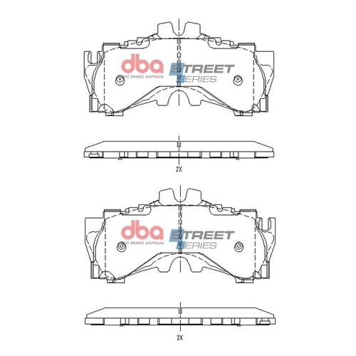 DBA DB15150SS Street Series Brake Pad Set Front