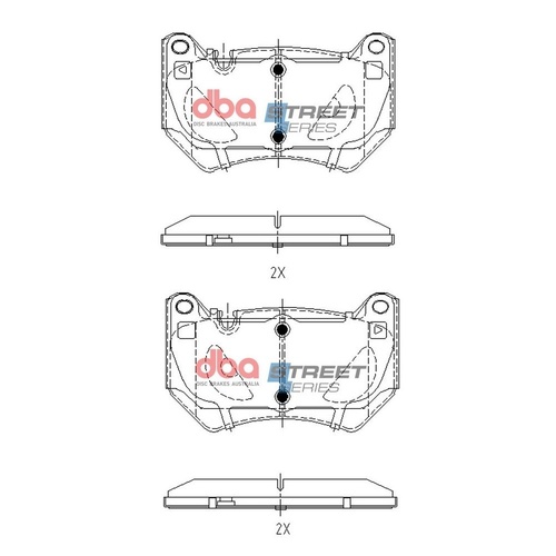 DBA DB15153SS Street Series Brake Pad Set Front