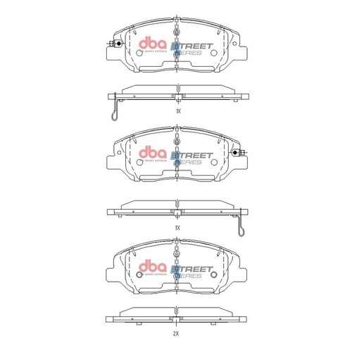 DBA DB15156SS Street Series Brake Pad Set Front