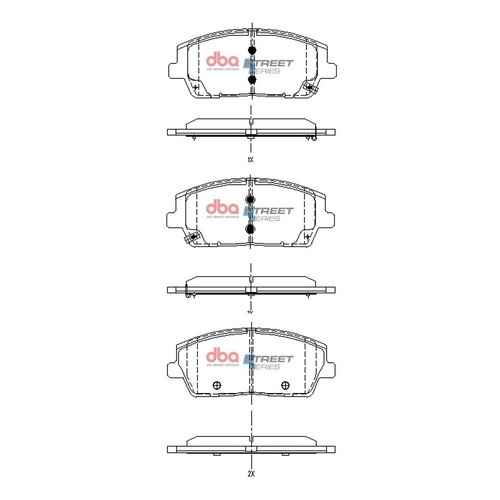 DBA DB15169SS Street Series Brake Pad Set Front
