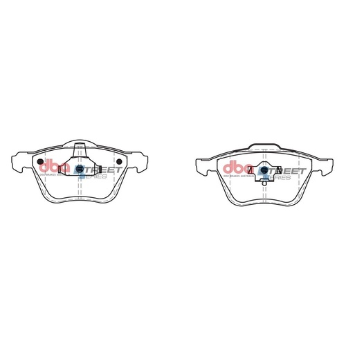 DBA DB1658SS Street Series Brake Pad Set Front
