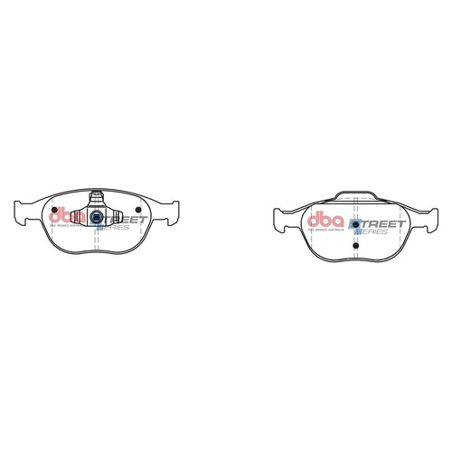 DBA DB1666SS Street Series Brake Pad Set Front