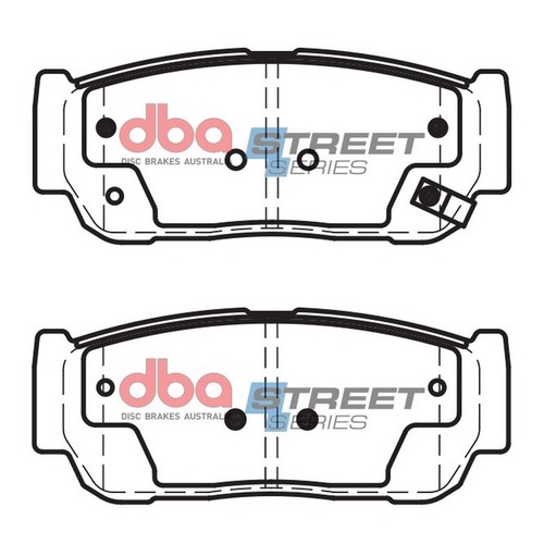 DBA DB1673SS Street Series Brake Pad Set Rear