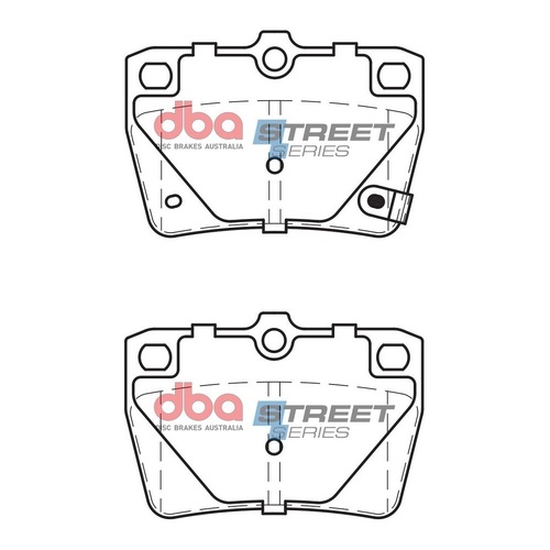 DBA DB1680SS Street Series Brake Pad Set Rear