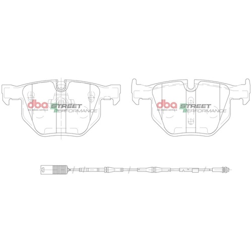 DBA DB1694SP Street Performance Brake Pad Set Rear