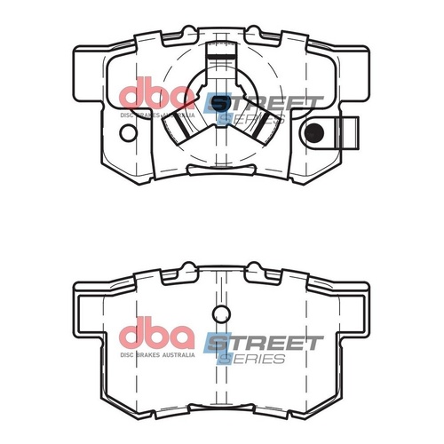 DBA DB1728SS Street Series Brake Pad Set Rear