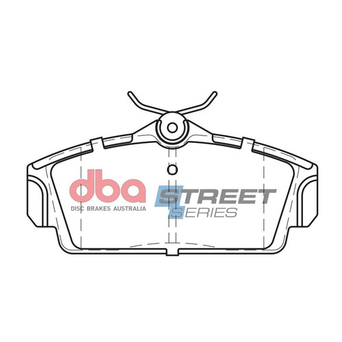 DBA DB1761SS Street Series Brake Pad Set Front