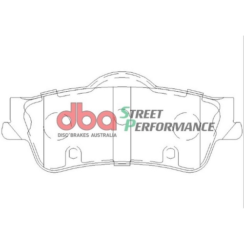 DBA DB1766SP Street Performance Brake Pad Set Rear