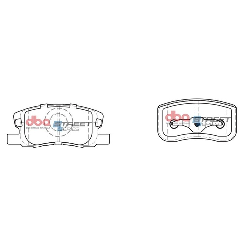 DBA DB1796SS Street Series Brake Pad Set Front