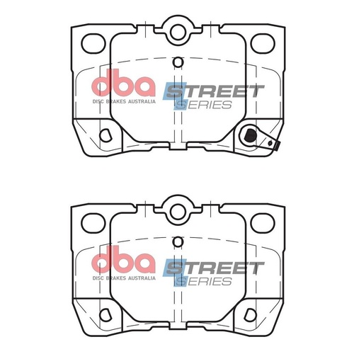 DBA DB1854SS Street Series Brake Pad Set Rear