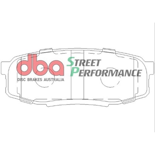 DBA DB1857SP Street Performance Brake Pad Set Rear