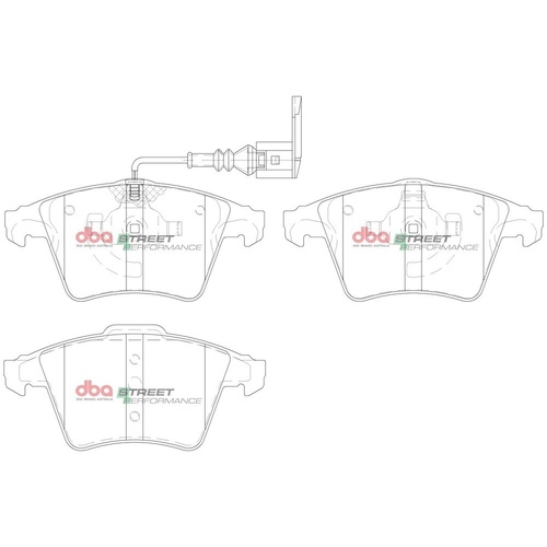 DBA DB1947SP Street Performance Brake Pad Set Front