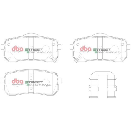 DBA DB1957SP Street Performance Brake Pad Set Front
