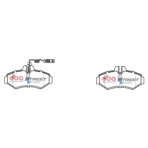 DBA DB1961SS Street Series Brake Pad Set Rear