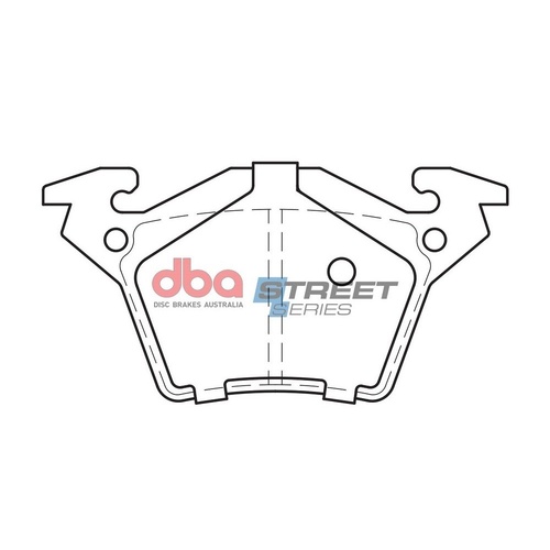 DBA DB1987SS Street Series Brake Pad Set Rear
