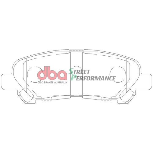 DBA DB2005SP Street Performance Brake Pad Set Rear
