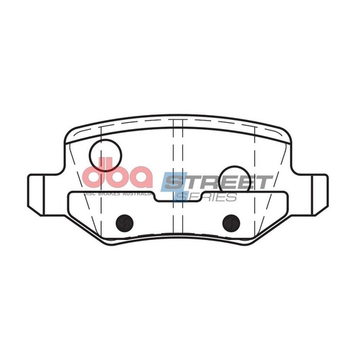 DBA DB2020SS Street Series Brake Pad Set Rear