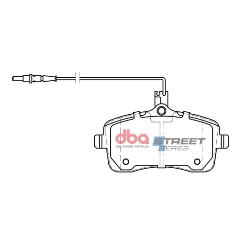 DBA DB2025SS Street Series Brake Pad Set Front