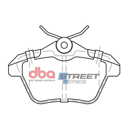 DBA DB2038SS Street Series Brake Pad Set Rear