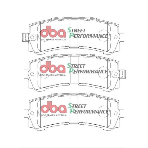 DBA DB2060SP Street Performance Brake Pad Set Rear