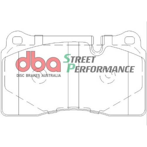DBA DB2073SP Street Performance Brake Pad Set Front