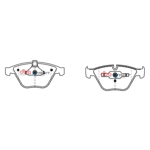 DBA DB2187SS Street Series Brake Pad Set Front